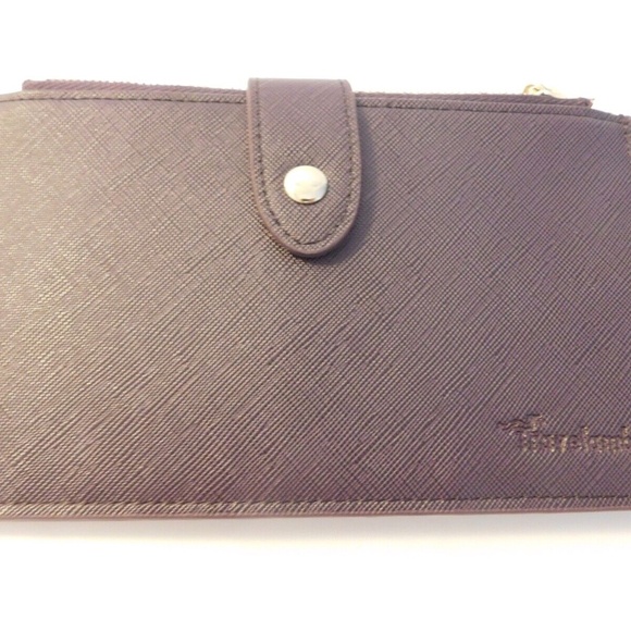 TRAVELAMBO Wallet, Credit Card Organizer Brown, Zip pockets Great for Travel EUC - Picture 1 of 4